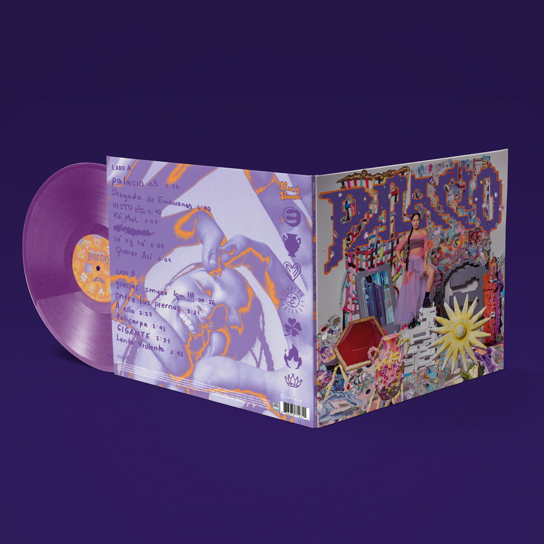 PALACIO Bundle - Vinilo Morado 12" (Edición Limitada) + T-Shirt + Sticker Pack Exclusivo