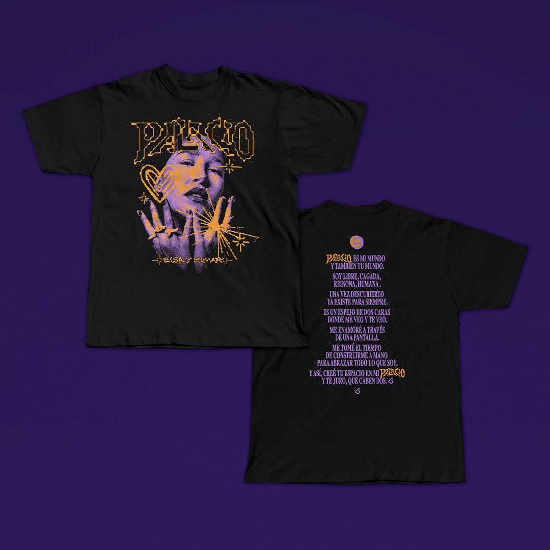 PALACIO Bundle - Vinilo Morado 12" (Edición Limitada) + T-Shirt + Sticker Pack Exclusivo