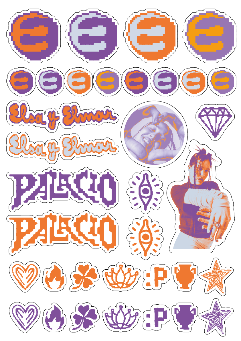 PALACIO Bundle - Vinilo Morado 12" (Edición Limitada) + T-Shirt + Sticker Pack Exclusivo